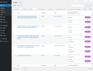 WPS AI Content Generator dans WordPress